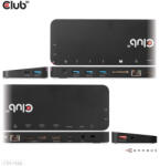 Club 3D Notebook Dokkoló - CSV-1566 (120W, USB-C to 5x USB-A Gen 1, USB-C Gen 1, 2xHDMI, DP, RJ45, SD. TF. 3, 5 Jack, DC) (CSV-1566) - securezone