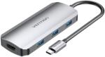 Vention USB-C to HDMI/USB 3.0x3/PD Dokkoló (TODHB) - totalprint