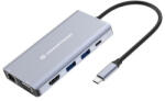 Conceptronic Notebook Dokkoló - DONN20G (USB-C to HDMI/VGA/USB-C PD/USB 3.0/SD/TF/GbE/AUX) (MOBCONDONN20G)