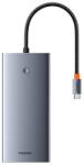 Baseus Hub 13in1 Baseus PortalJoy USB-C HDMI+DP+VGA+C+USB+PD+RJ45+SD/TF+3, 5 mm szürke (B00053002811-01)