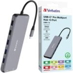 Verbatim Adapter Hub Usb-C 2Xhdmi Dp Eternet 6Xusb-A Aljzat 3, 5 Mm-Es Alumínium (32153)