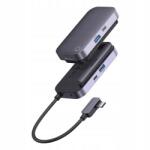 Baseus PadJoy Series Hub 4w1 USB-C do USB 3.0 + HDMI + USB-C PD + jack 3.5mm (Szürke) (WKWJ000013)
