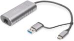 ASSMANN DN-3028 USB Type-C Gigabit Ethernet Adapter 2.5G USB-C + USB A (USB3.1/3.0) (DN-3028)