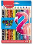 Maped háromszög alakú zsírkréta "COLOR' PEPS ANIMAL" készlet 18 db-os
