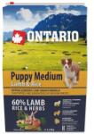  Krmivo Ontario Puppy Medium Lamb & Rice 2, 25kg