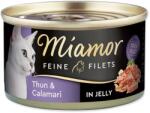 Miamor Feine Filets Adult tonhal tintahallal zselében 100g konzerv