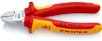 KNIPEX oldalcsípő fogó (oldalvágó), 1000V szigetelt, krómozott, 160mm, bliszteres kivitel, 70 06 160 SB (70 06 160) - onlinepatron