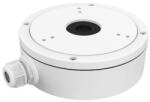 HIKVISION Junction box DS-1280ZJ-S ideala pentru montarea camerelor dome/bullet si protejarea cablurilor de legaturi. Confectionata din metal si poate sustine pana la 4.5 kg, culoare alba, dimensiuni (DS-1280ZJ