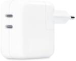 Apple hálózati töltő 2 Type-C aljzat (35W, PD gyorstöltő, MNWP3ZM/A utód) FEHÉR MW2K3ZM/A (MW2K3ZM/A)