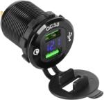 Peiying PY-CHR0004 Beépíthető DUAL USB gyorstöltő, feszültség kijelzéssel (PY-CHR0004)