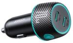 JOYROOM JR-CCN02 70W 2xType-C fekete autós töltő (JR-CCN02)