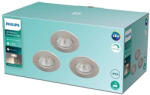 Philips 3PAK süllyesztett halogén LED DIVE 5W 2700K 350lm IP65 kerek szatén szabályozható PHILIPS (8718699755959)
