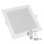 Commel LED panel 6W, négyzet alakú süllyesztett, CCT kapcsoló, 120 mm (337-404) - ledsziget