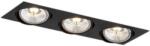 Argon Argon 6116 - Beépíthető lámpa OLIMP 3xGU10-AR111/12W/230V fekete AR6116 (AR6116)