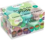 Melii Snap & Go ételtartó készlet, babáknak, 10 db, 6 x 59 ml + 4 x 118 ml (11090_M)