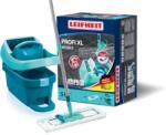 Leifheit Set Wipe Press Profi XL cu mop de podea si role, curatare cu mainile curate si fara aplecare, rezultate ca si cum ar fi luptat cu mana, cu capac de mop din microfibra pentru gresie si laminat, sistem 