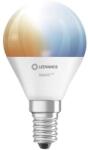 OSRAM Smart+ Wifi vezérlésű 5W állítható színhőmérsékletű E14 dimmelhető kisgömb LED fényforrás (4058075485617) (4058080000000)