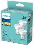 Philips К-кт 3бр. LED крушки Philips GU10/4, 7W/230V 2700K (P4972)
