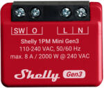 Shelly Senzori Shelly 1PM Mini Gen3, 8A, Rosu (1PMminiGen3)