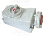 TRACON Priza industriala aparenta cuintr. si interblocaj mecanic TICS-1152R 16A, 400V, 3P+N+E, 6h, IP67 (TICS-1152R)