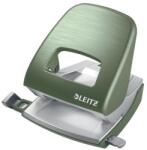 Leitz Lyukasztó, kétlyukú, 30 lap, fém, LEITZ "Nexxt Style, olajfazöld (E50060053) - jatekotthon