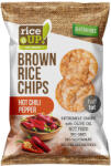 RiceUP! barna rizs chips csípős chili ízű 60 g - biopanda