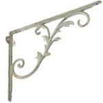 4home Öntöttvas konzol polc alá Mensola fehér, 20 x 27cm, fehér