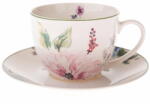 4home Flower Garden Porcelán csésze csészealjjal, 260 ml