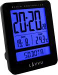 Lavvu Digitális Duo Black LAR002 ébresztőóra, 9, 2 cm , fekete