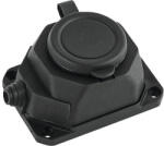 Starke Cuplă pentru ștecher CP Starke 16A neagră, cu capac, pentru exterior IP44 (ST01432)