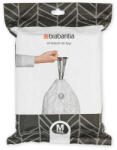 Brabantia Торбички за кош Brabantia PerfectFit Bo 1005594, Размер М, 60 л, 40 броя, Бял (1005594)