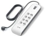 Belkin BSV804VF2M-V2 Túlfeszültségvédő Kapcsolóval 8DIN 2m White (BSV804VF2M-V2)