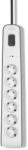 Belkin BSV603vf2M-V2 Túlfeszültségvédő Kapcsolóval 4DIN 2m White (BSV603VF2M-V2)