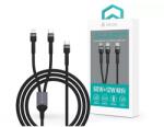 DEVIA ST111653 Extreme Speed Series 1, 2m 60W+12W Type-C/Type-C + Lightning fekete adat és töltőkábel (ST111653) - bestbyte