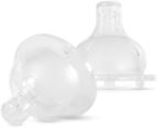 Baboo Liquid Silicone Teat Thick Liquids tetină pentru biberon 6m+ 2 buc