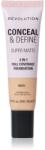 Revolution Conceal & Define матиращ фон дьо тен цвят F5NW 23ml