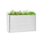 Blumfeldt Nova Grow, kerti ágyás, 150 x 91 x 50 cm, WPC, fa megjelenés, fehér (GDW36-Nova Grow 19c) (GDW36-Nova Grow 19c)