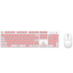 XO Design Kit Tastatura Mouse Wireless XO Design KB-05, Roz