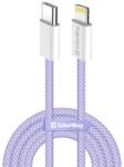 ColorWay Cablu Type-C CW-CBPDCL061-PU, Apple Lightning, bumbac împletit, PD 27W, 1M violet (CW-CBPDCL061-PU)