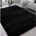 Budapest Carpet Den Olívia Fekete Puha Szőnyeg 200x290cm-hátul gumis (800815)