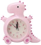 Pufo Asztali ébresztőóra gyerekeknek Pufo, Happy Dyno modell, 15 cm, rózsaszín (Pufo2912roz)