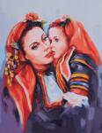 MagicArt Set de pictură pe numere MagicArt - Iubirea mamei (bazat pe originalul Miglenei Kirilova) (GX35745)