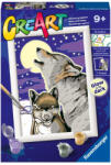 Ravensburger Set de pictură pe numere Ravensburger CreArt - Lupi mistici (7023709)