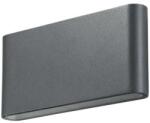 SLC Selino Concept Ultra Slim kültéri integrált LED fali lámpa, fém szerkezet, 2 forrással x 5W, IP65, víz- és porálló