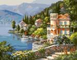 MagicArt Set de pictură pe numere MagicArt - Țărmul înflorit (Sung Kim) (G347) Carte de colorat