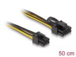 Delock Cablu de alimentare PCI Express 6 pini masculin - PCI Express 6+2 pini masculin 50 cm (83004) (83004)