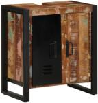 vidaXL Шкаф за баня Кафяво 55 x 35 x 60 см Солидно възстановено дърво (4013604)