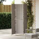 vidaXL Разделител за стая Сив 146 x 180 см полиратан (42003670)