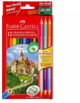 Faber-Castell Faber-Castell: Комплект цветни моливи - 12+3 бр (110312)