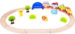 Legler Small Foot Set de tren din lemn Grădina Zoologică Mea (DDLE10504) Trenulet